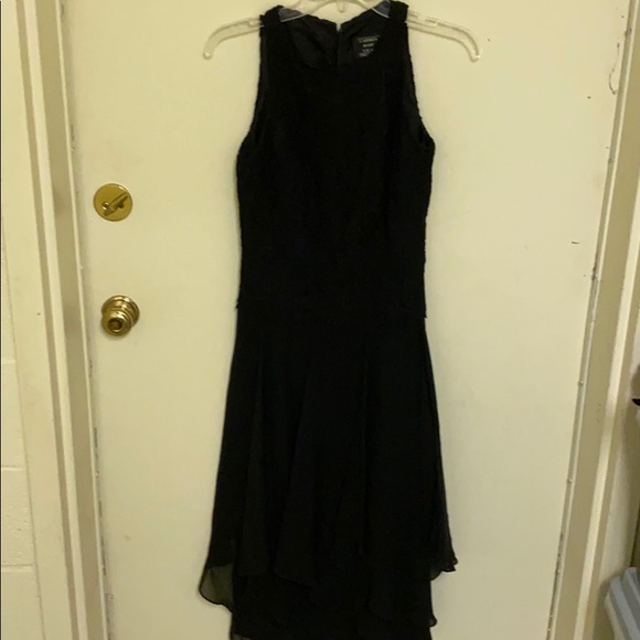 Black lace crêpe Carmen Mark Valvo collection 4